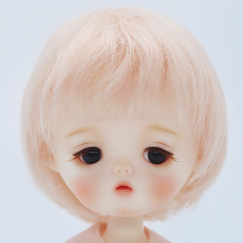 [6~7"]Mohair Short Cut - Pink